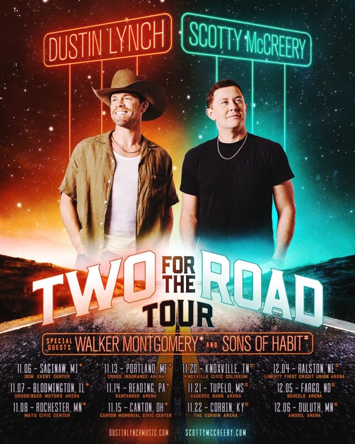 Dustin Lynch Two for the Road Tour Poster 2025